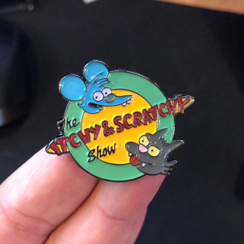 Itchy & Scratchy Show Enamel Pinbadge image 1