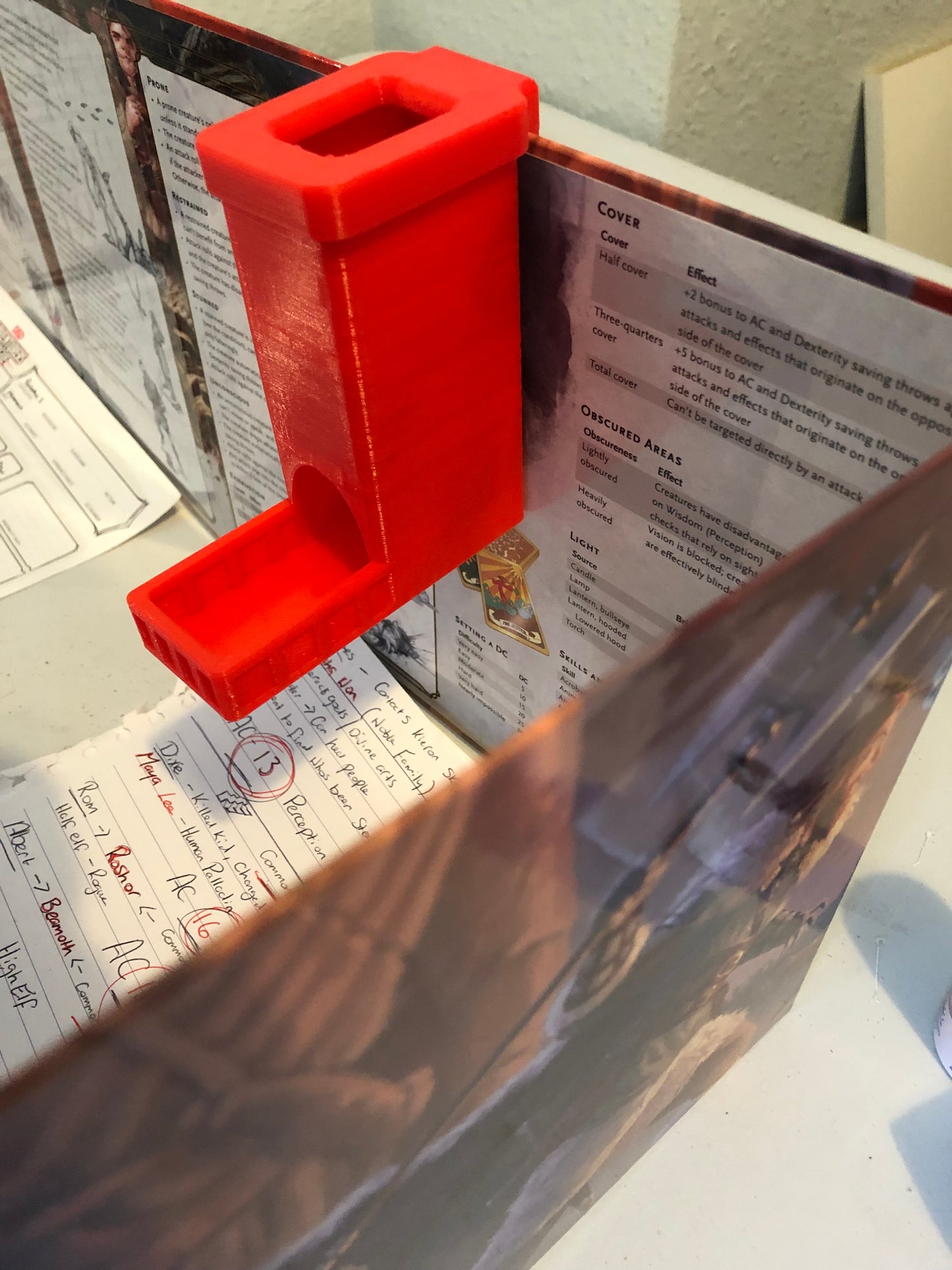 DM Mini D20 Dice Tower - Clips to DM Screen
