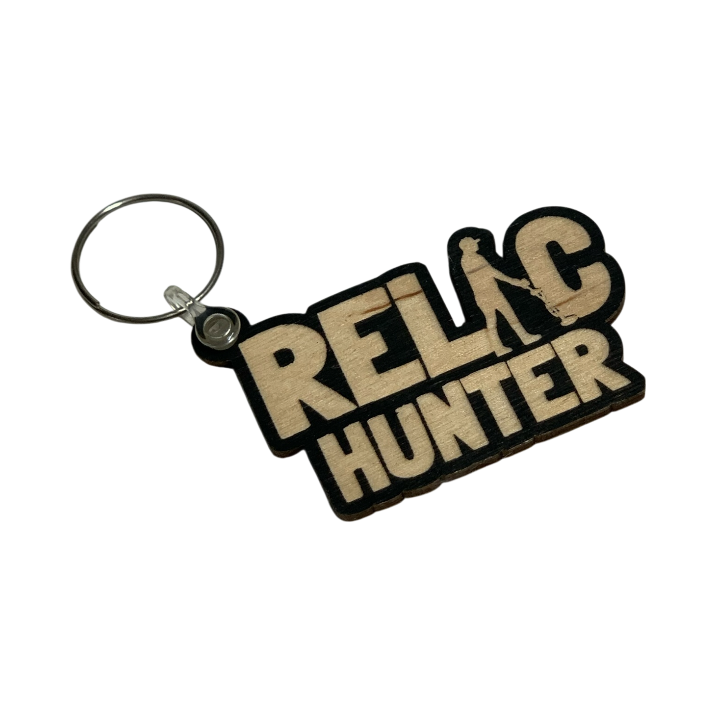 Relic Hunter | Metal Detectorist Wooden Keyring