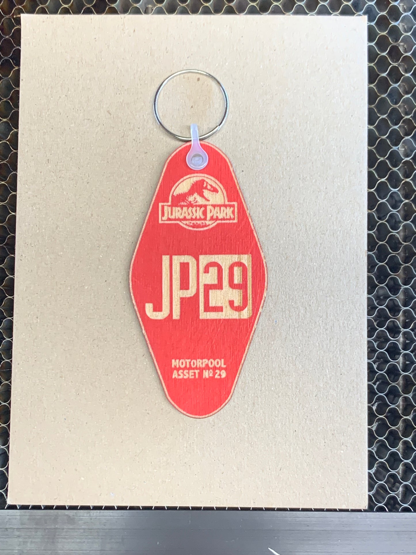 Jurassic Park Motor Pool Keyring