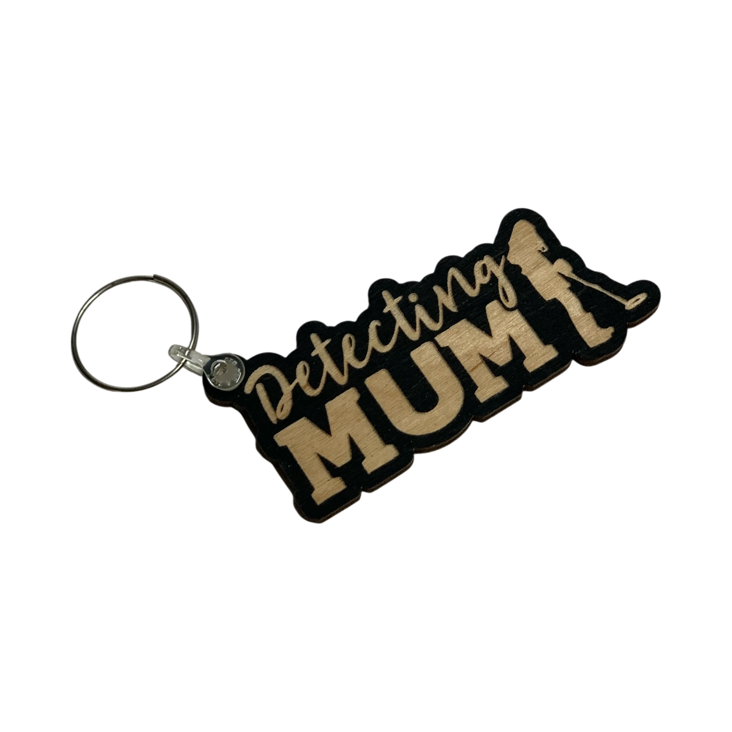 Detecting Mum | Metal Detectorist Wooden Keyring