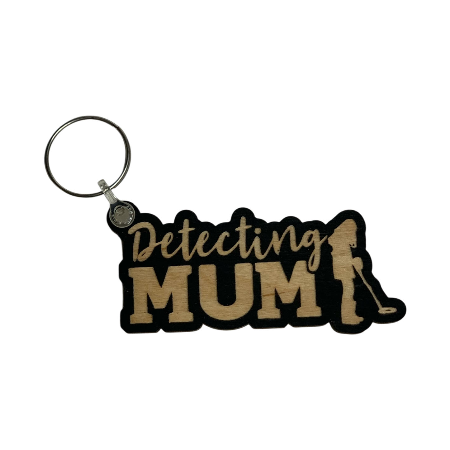 Detecting Mum | Metal Detectorist Wooden Keyring