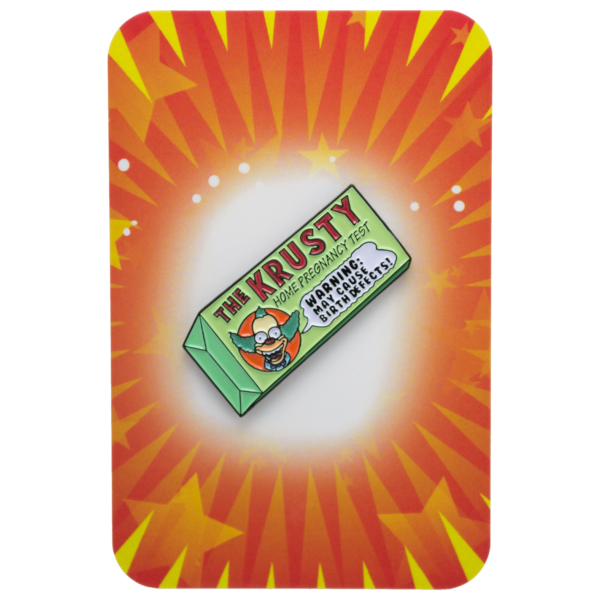 "Krusty-Brand Home Pregnancy Test'' Enamel Pin image 1