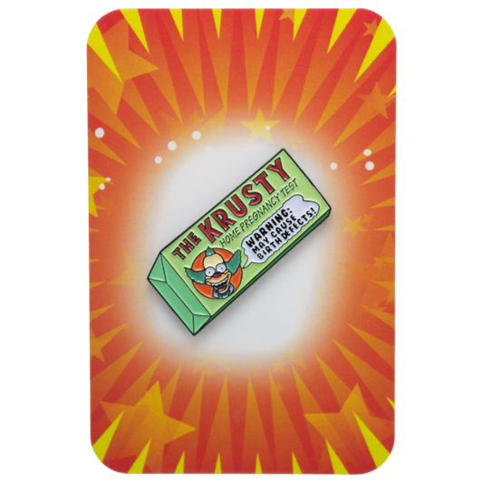 "Krusty-Brand Home Pregnancy Test'' Enamel Pin image 1
