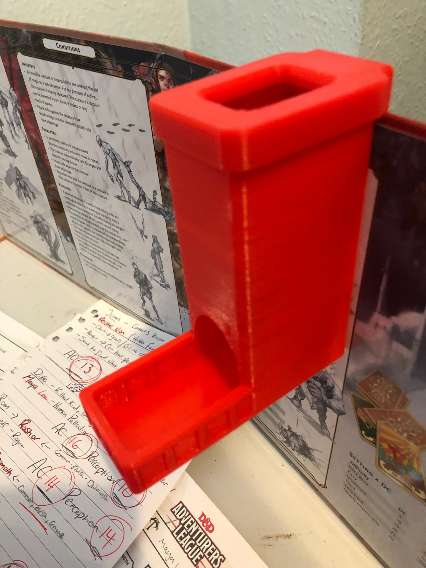 DM Mini D20 Dice Tower - Clips to DM Screen