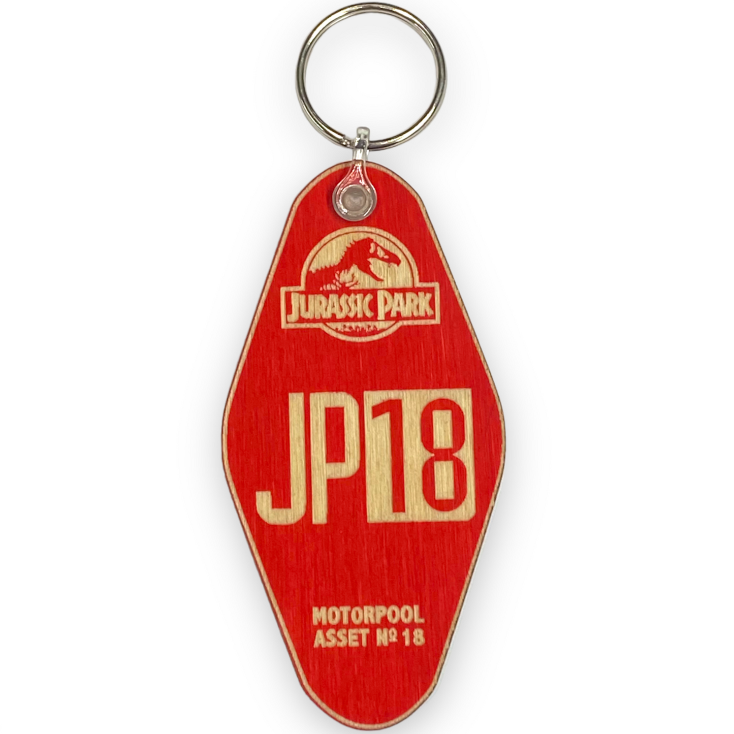 Jurassic Park Motor Pool Keyring image 0