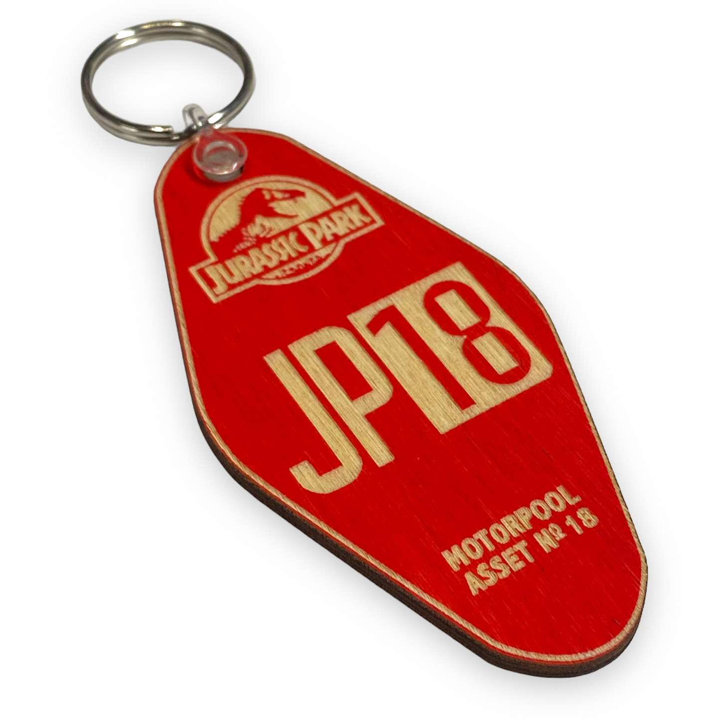 Jurassic Park Motor Pool Keyring image 1