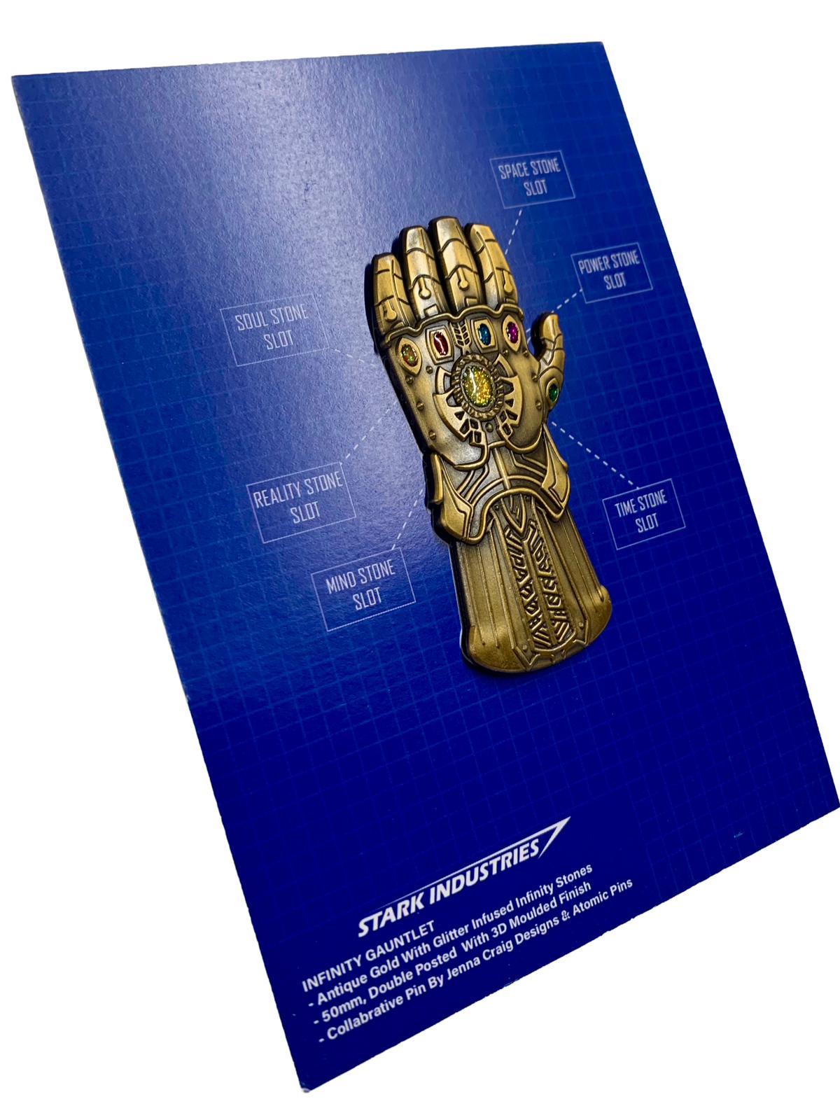 Infinity Gauntlet 3D Enamel Pin Badge | AtomicPins ร JennaCraigDesign Collab