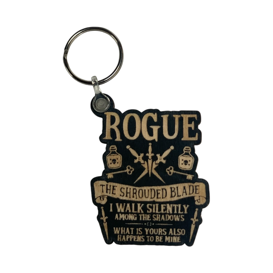 Rogue Class | Wooden Keyring