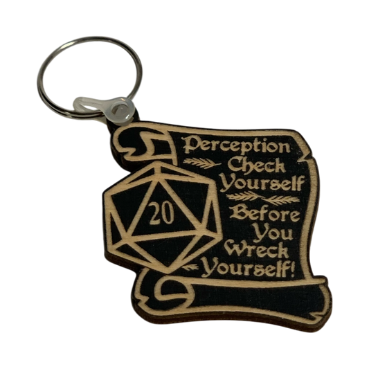 Perception Check Yourself
 | Wooden Keyring