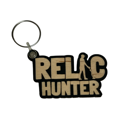 Relic Hunter | Metal Detectorist Wooden Keyring