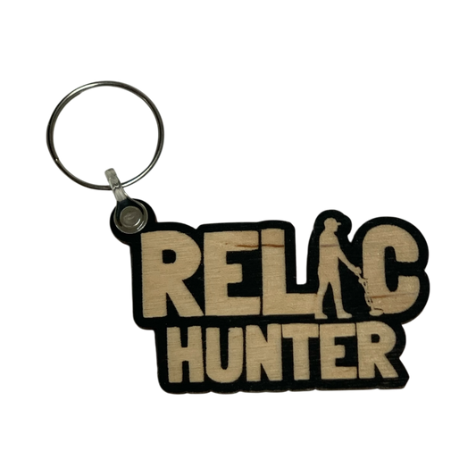 Relic Hunter | Metal Detectorist Wooden Keyring