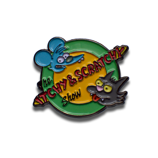 Itchy & Scratchy Show Enamel Pinbadge image 0