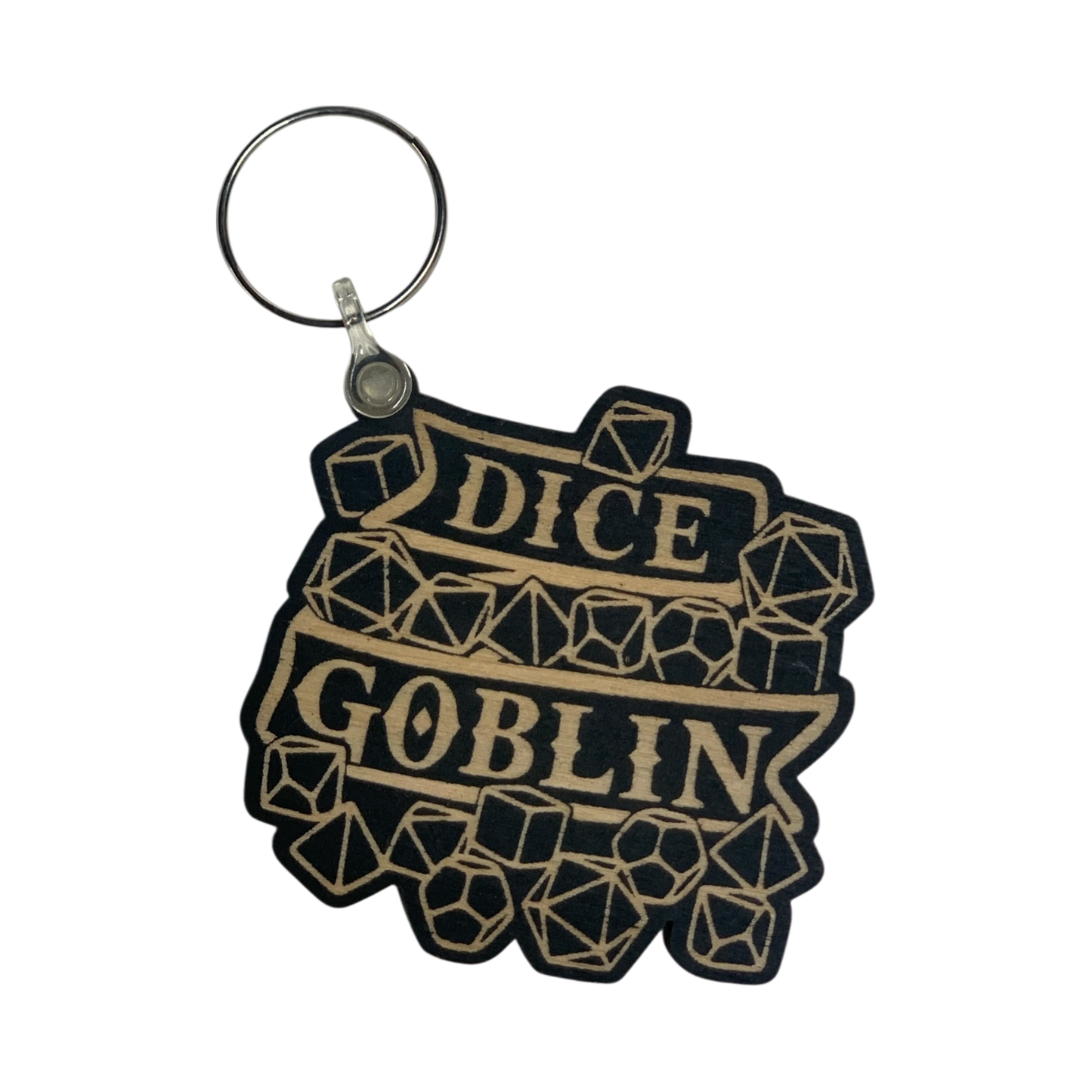Dice Goblin | Wooden Keyring