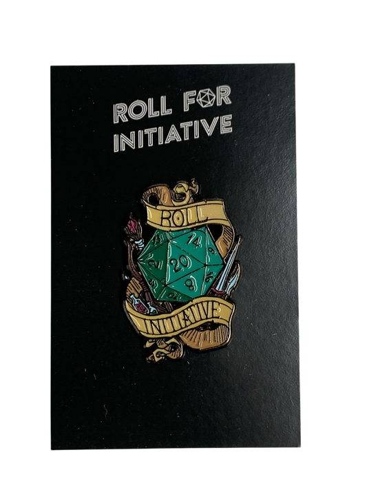Roll for Initiative Hard Enamel Pin | Atomic x Stivakis Collab