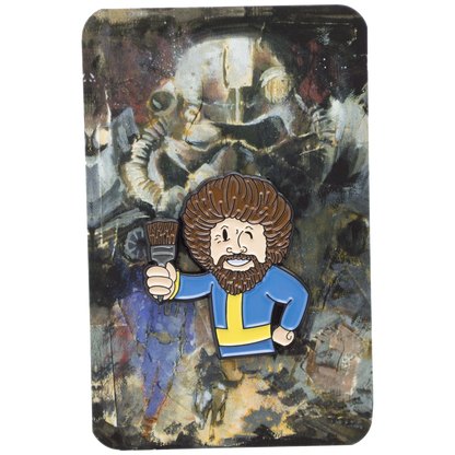 Bob Ross x Vault Boy - Soft Enamel Pibadge image 1