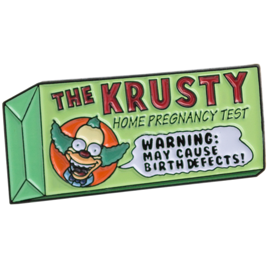 "Krusty-Brand Home Pregnancy Test'' Enamel Pin image 0