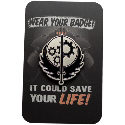 Welcome Soldier - Brotherhood of Steel Pinbadge image 1